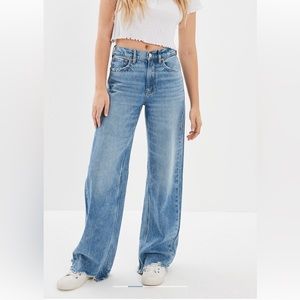 AMERICAN EAGLE BAGGY WIDE LEG EXTRA LONG JEANS
